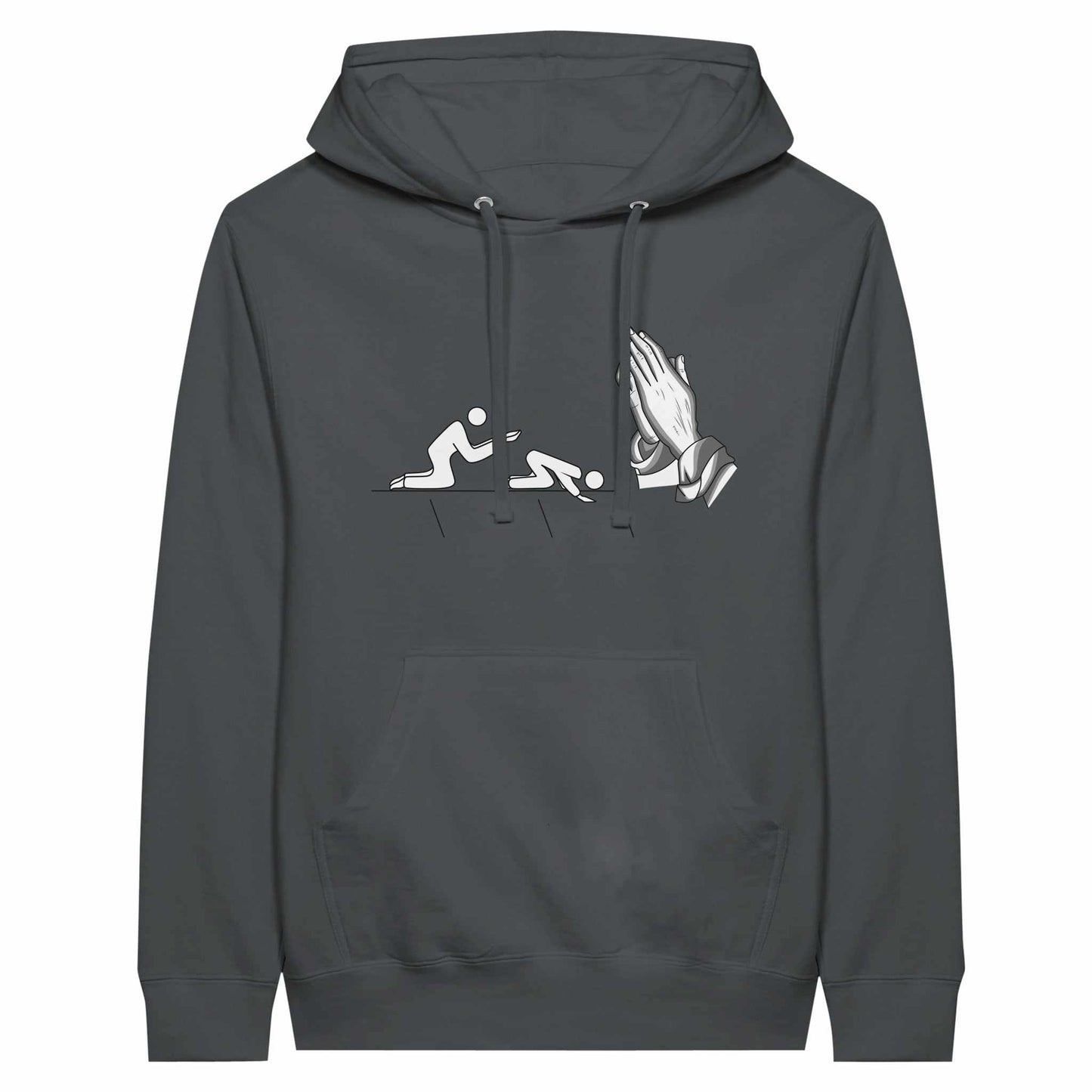 Short sleeve Kneeling t-shirt - Premium Unisex Pullover Hoodie