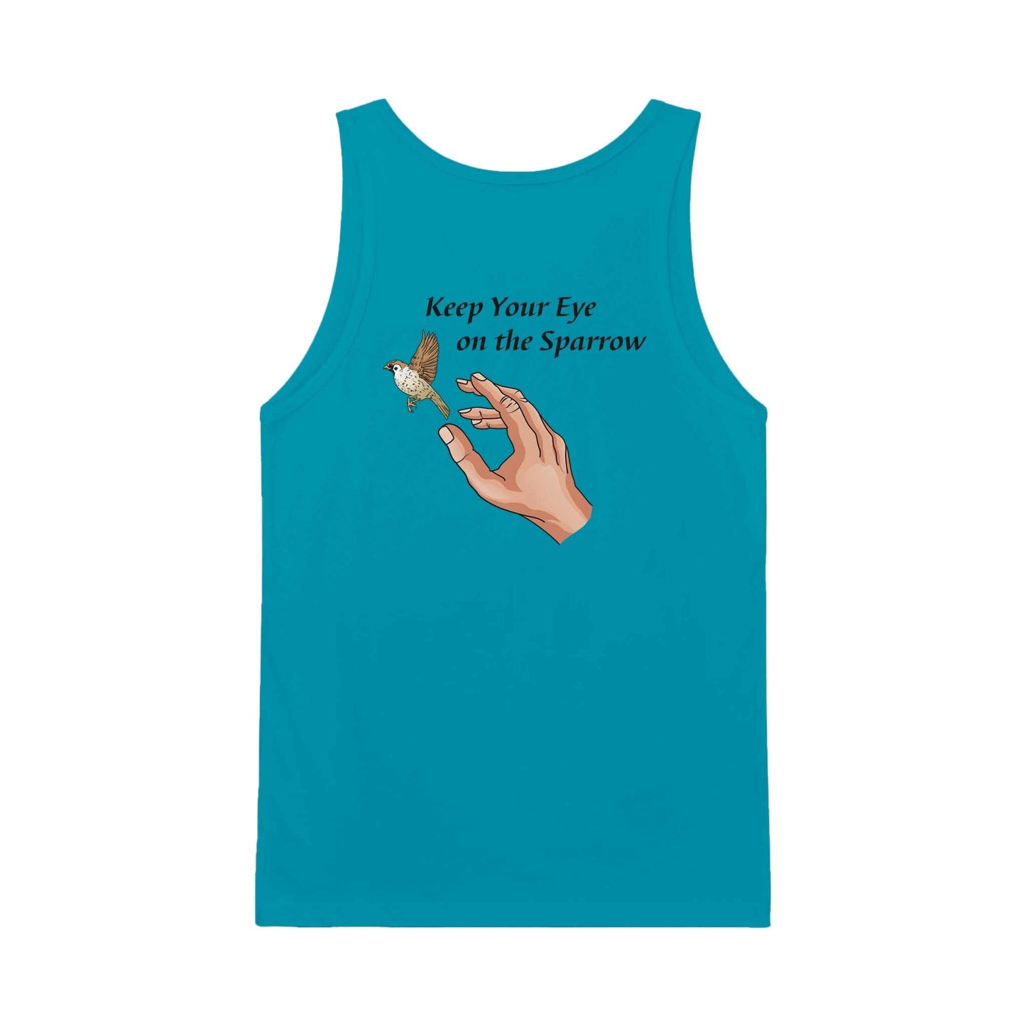 Premium Unisex Tank Top - Keep Your Eye on the Sparrow