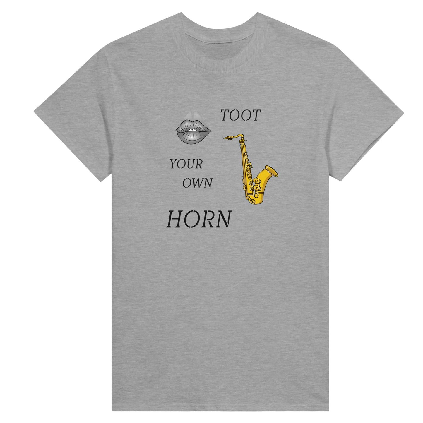 Heavyweight Womens Crewneck T-shirt - Toot Your Own Horn