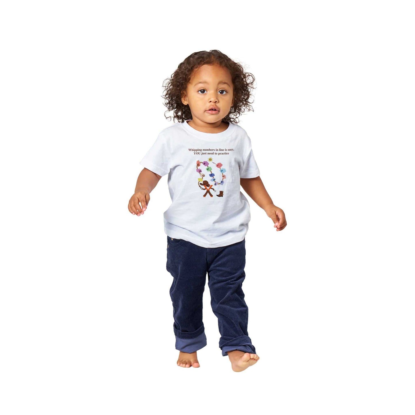 Classic Baby Crewneck T-shirt - Whipping Numbers in line