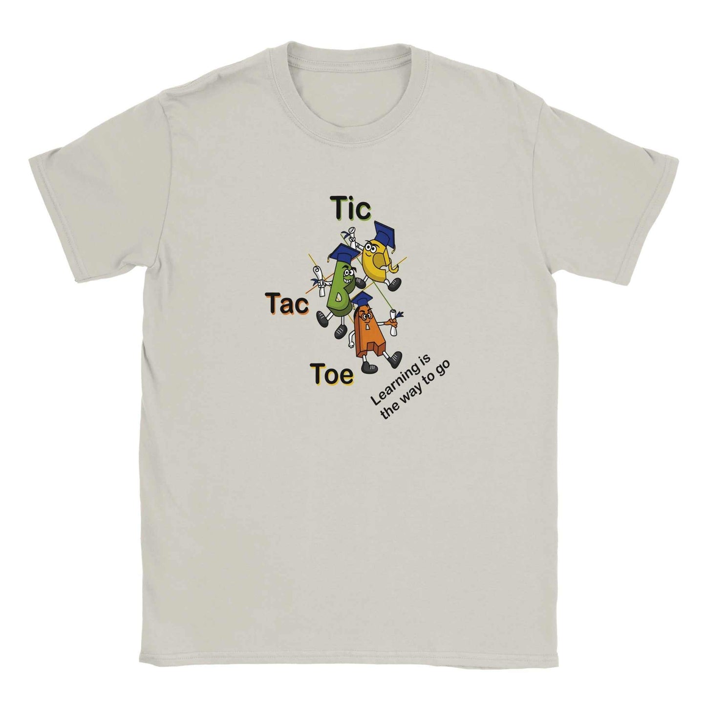 Classic Kids Crewneck T-shirt - Tic Tac Toe Learning is the Way to Go