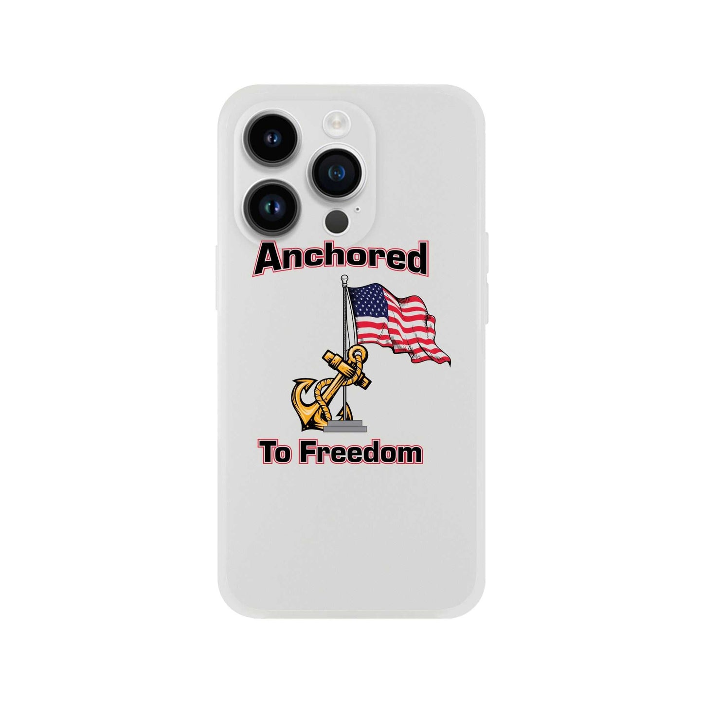 Apple Flexi case - Anchored to Freedom