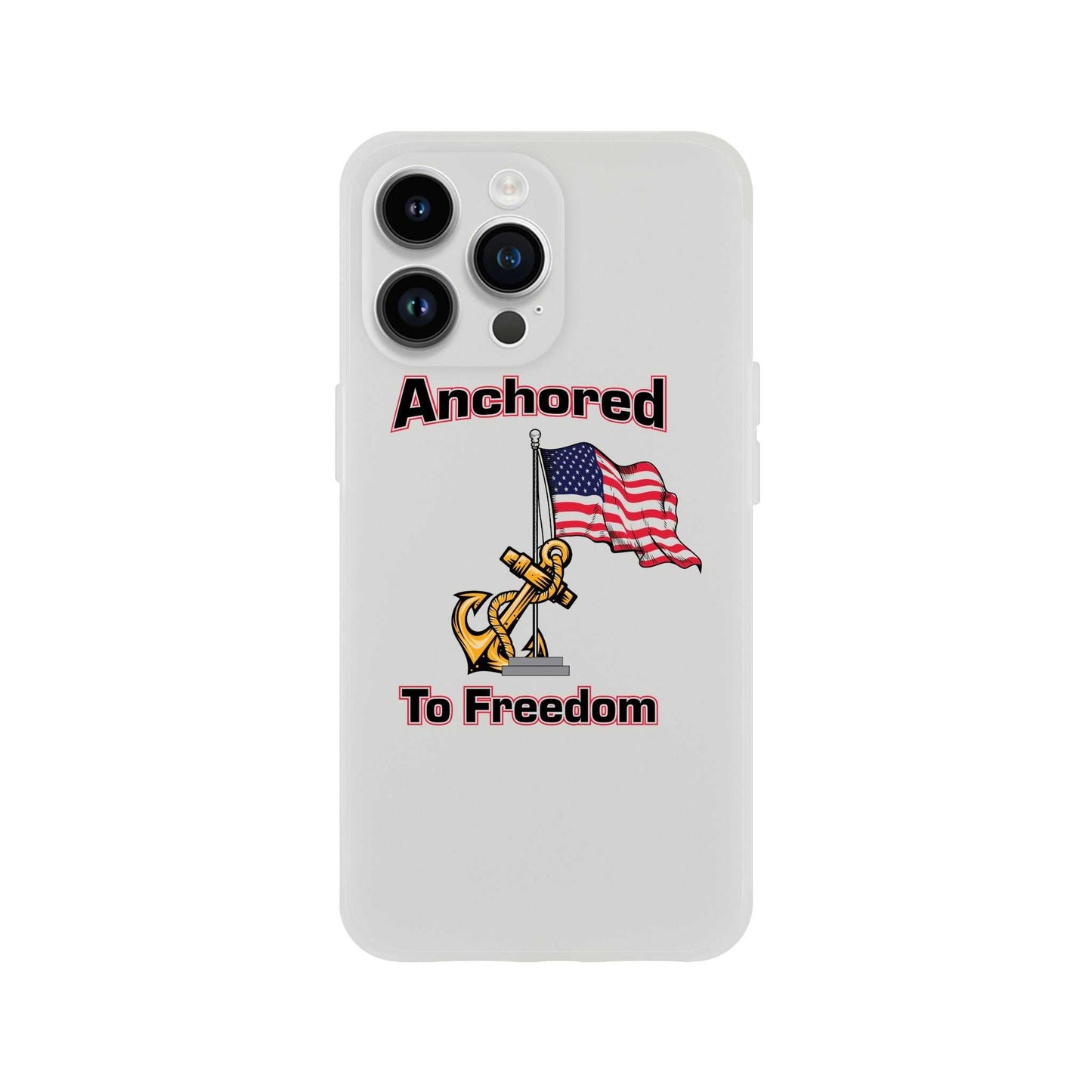 Apple Flexi case - Anchored to Freedom