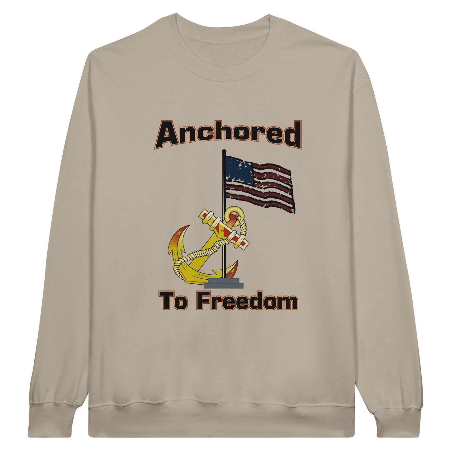 Classic Unisex Crewneck Sweatshirt - Anchored to Freedom