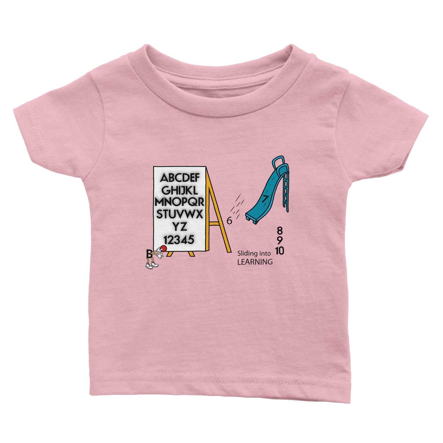 Classic Baby Crewneck T-shirt - Sliding into Learning