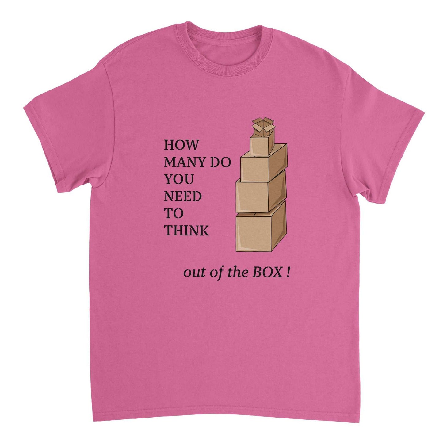 Heavyweight Unisex Crewneck T-shirt - Thinking out the Box