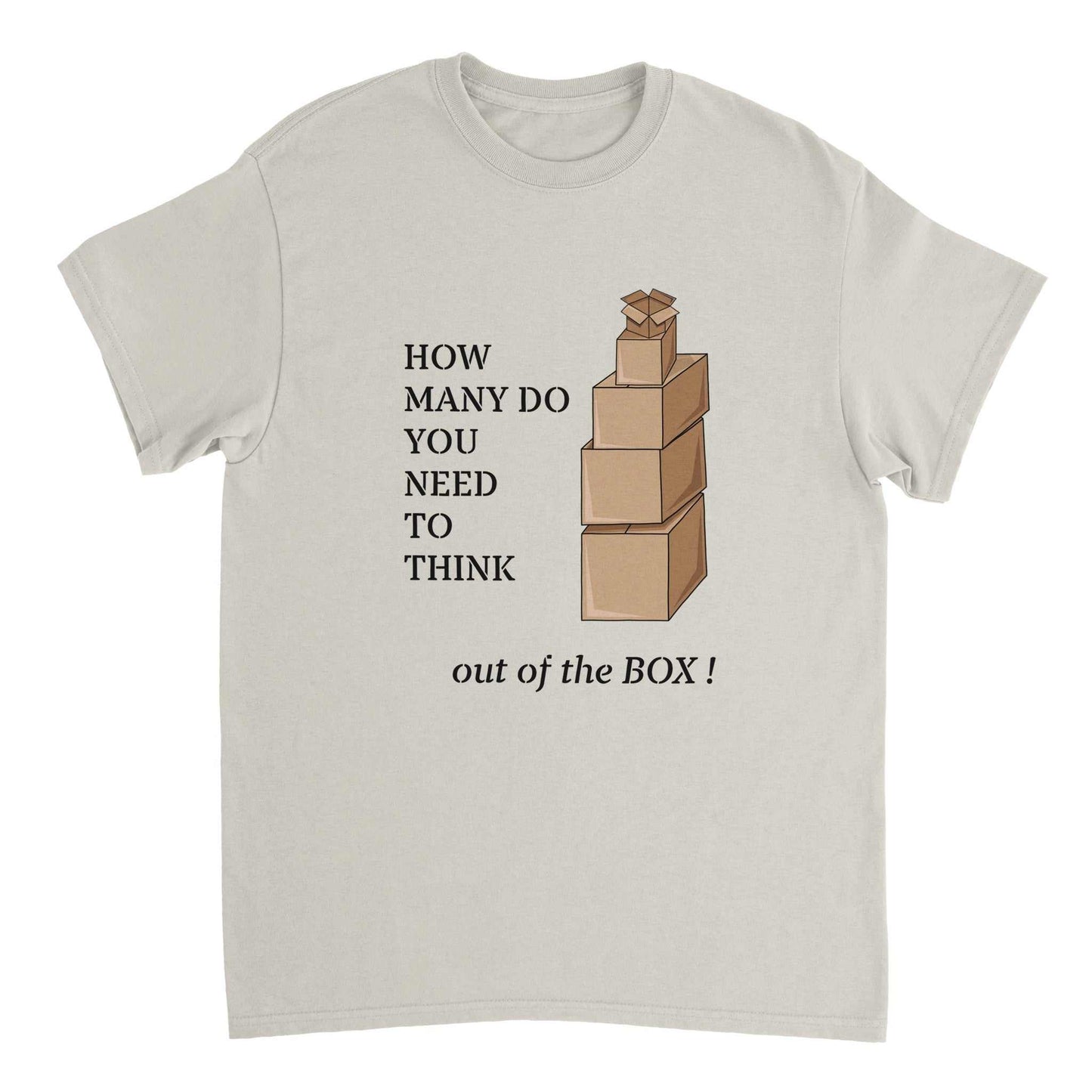 Heavyweight Unisex Crewneck T-shirt - Thinking out the Box