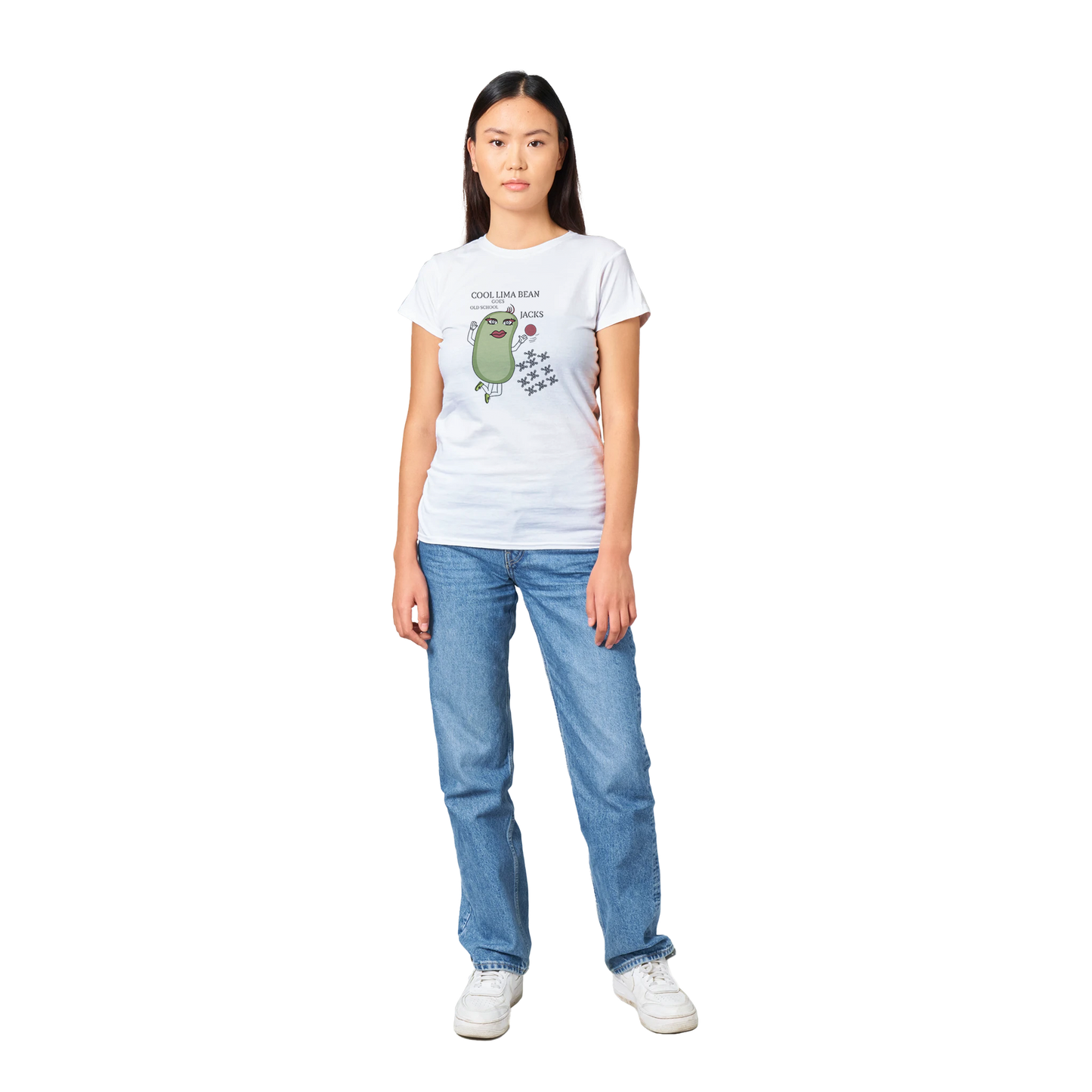Classic Womens Crewneck T-shirt - Female Old School Jacks
