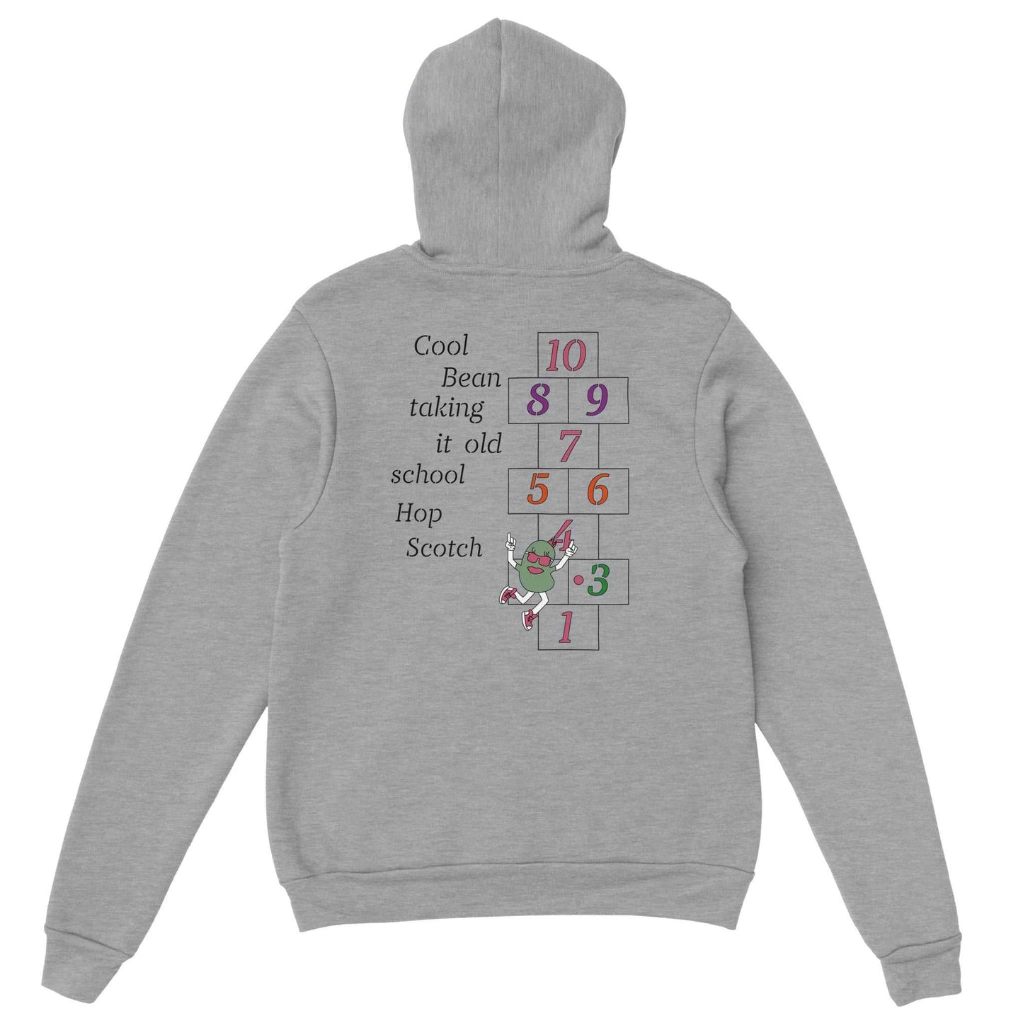 Premium Unisex Pullover Hoodie - Cool Lima Bean Goes Old School Hop Scotch
