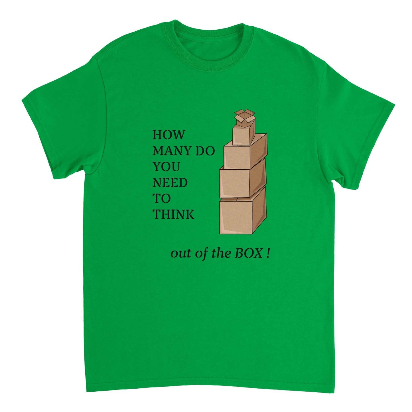 Heavyweight Unisex Crewneck T-shirt - Thinking out the Box