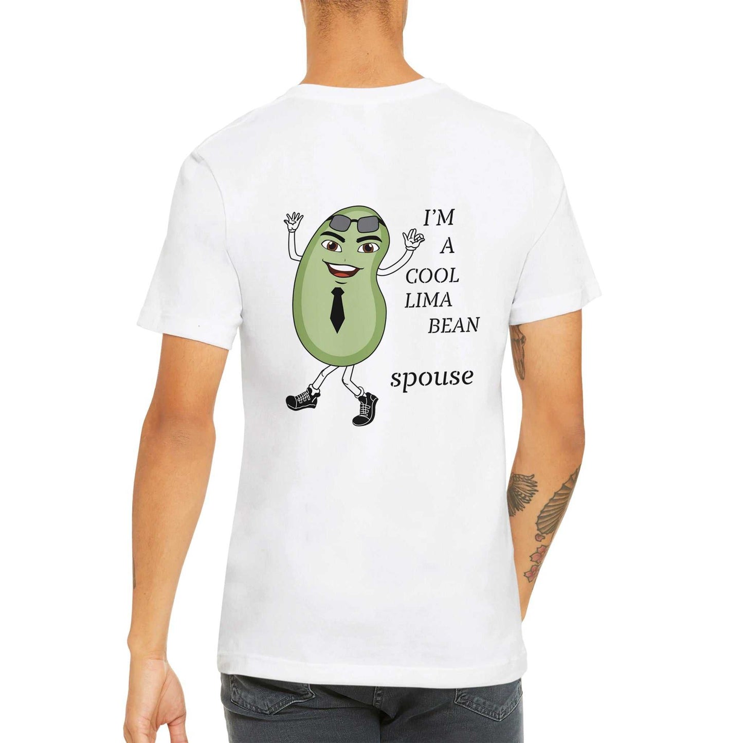 Premium Unisex Crewneck T-shirt - Cool Lima Bean Spouse