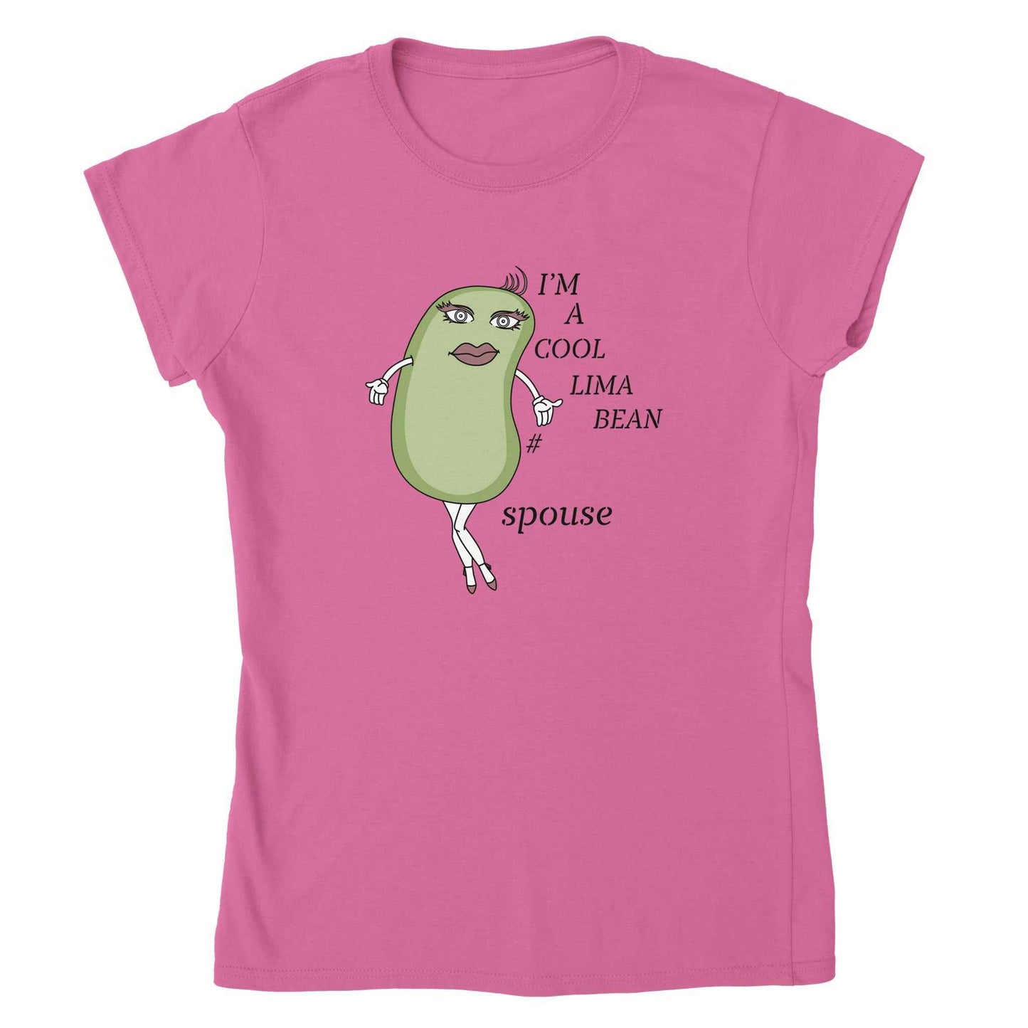 Classic Womens Crewneck T-shirt - Cool Lima Bean Spouse