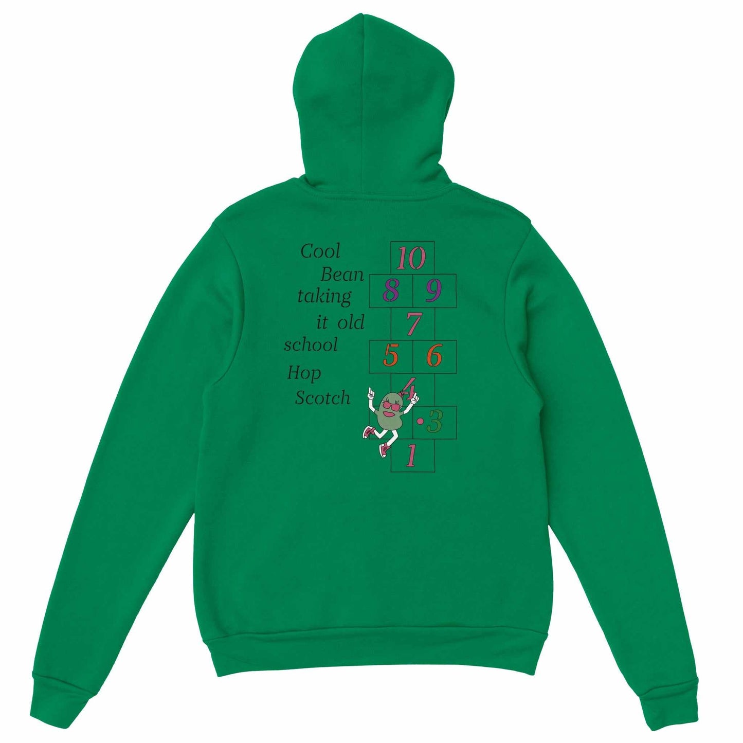 Premium Unisex Pullover Hoodie - Cool Lima Bean Goes Old School Hop Scotch