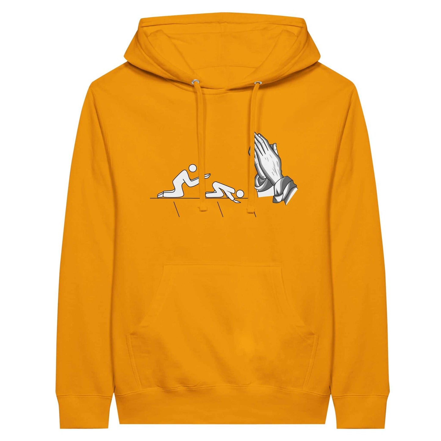 Short sleeve Kneeling t-shirt - Premium Unisex Pullover Hoodie