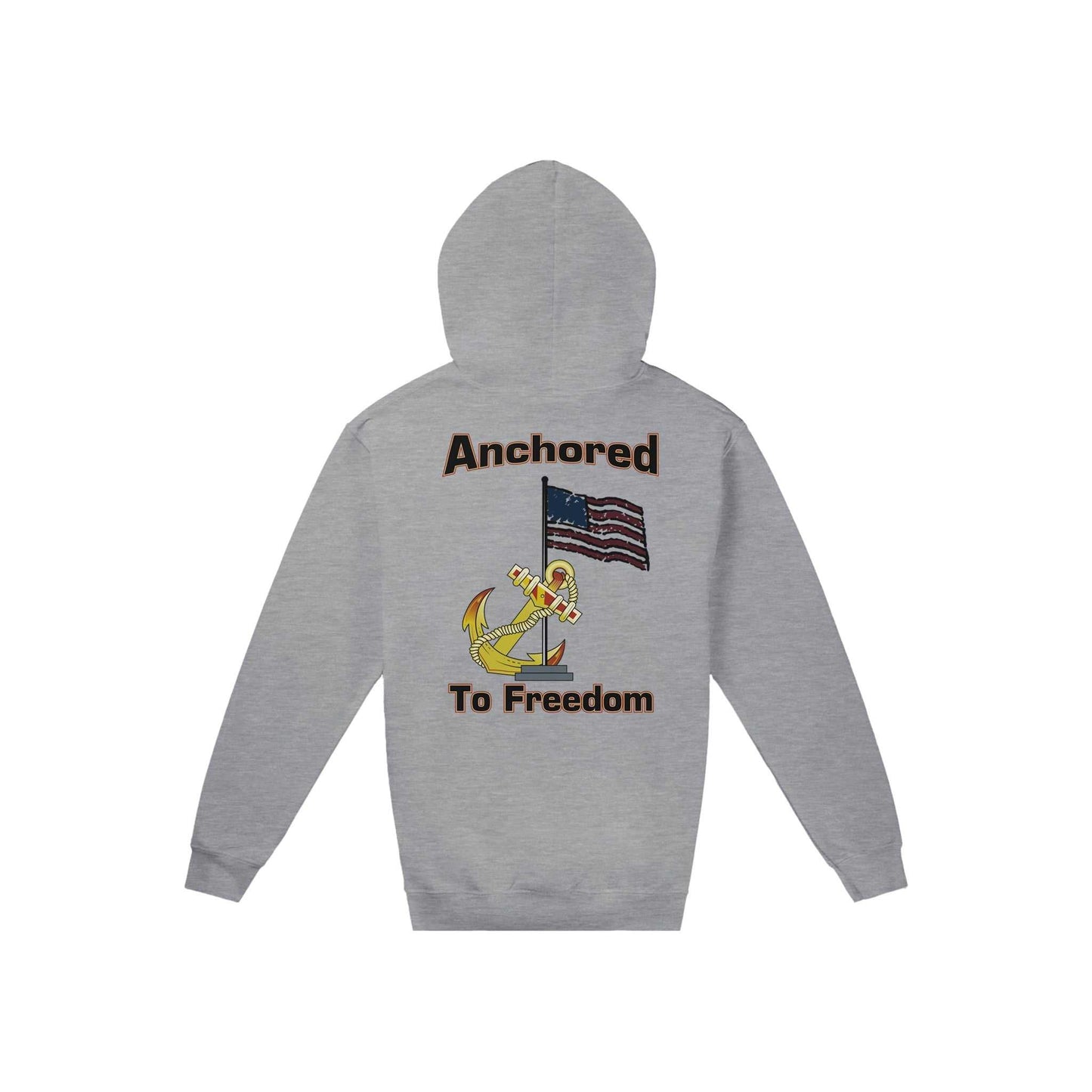 Classic Anchored to Freedom Unisex Zip Hoodie
