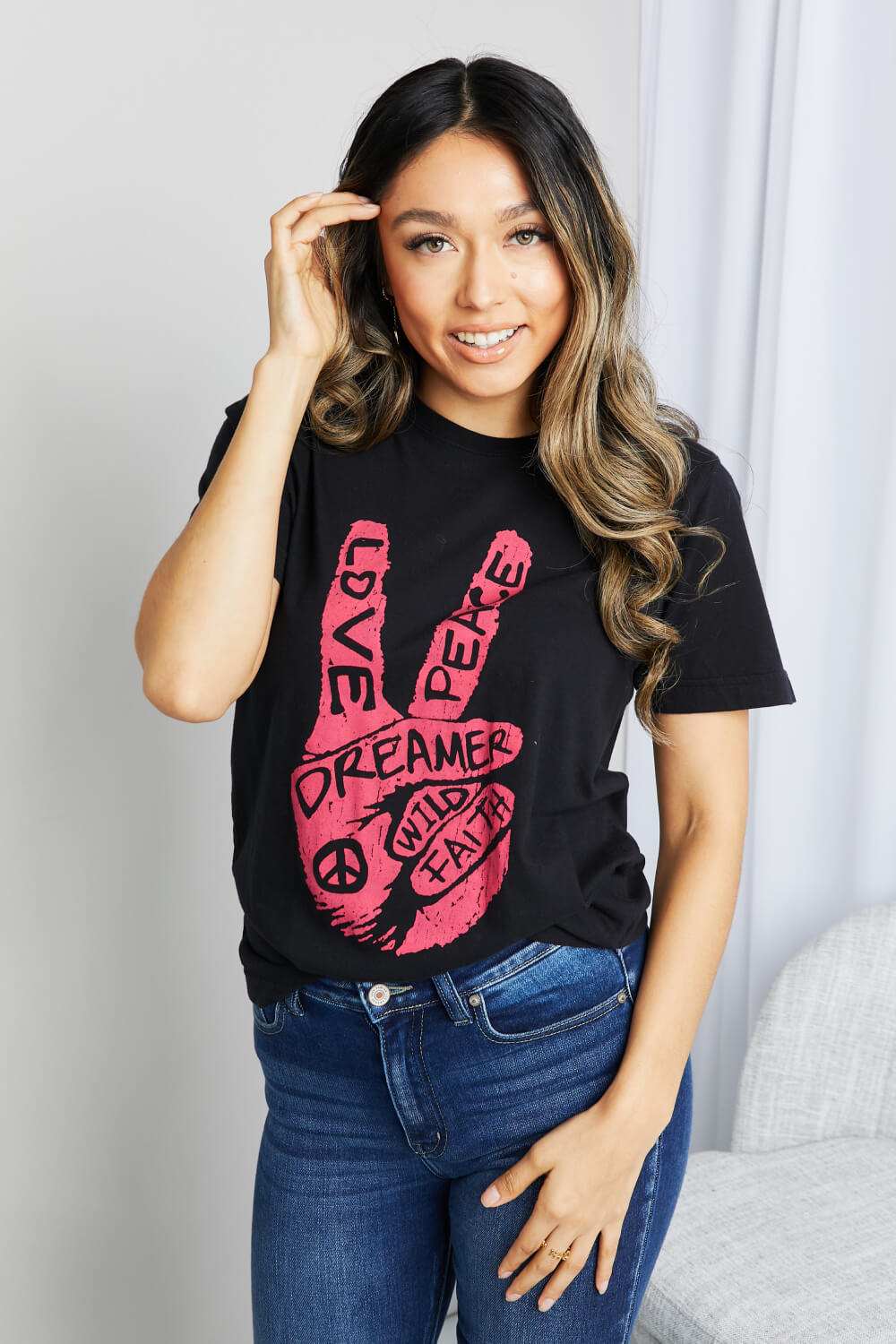 mineB Full Size Graphic Tunic