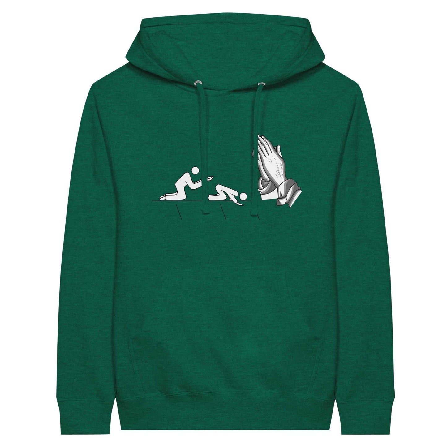 Short sleeve Kneeling t-shirt - Premium Unisex Pullover Hoodie
