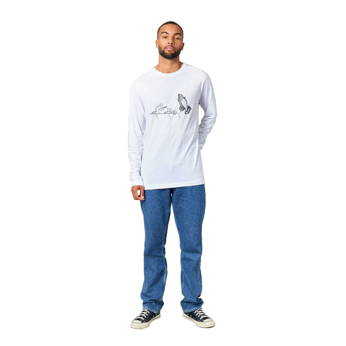 Short sleeve Kneeling t-shirt - Premium Unisex Longsleeve T-shirt