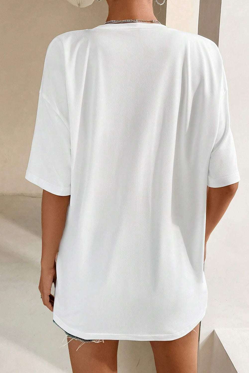 GOOD VIBES Round Neck Half Sleeve