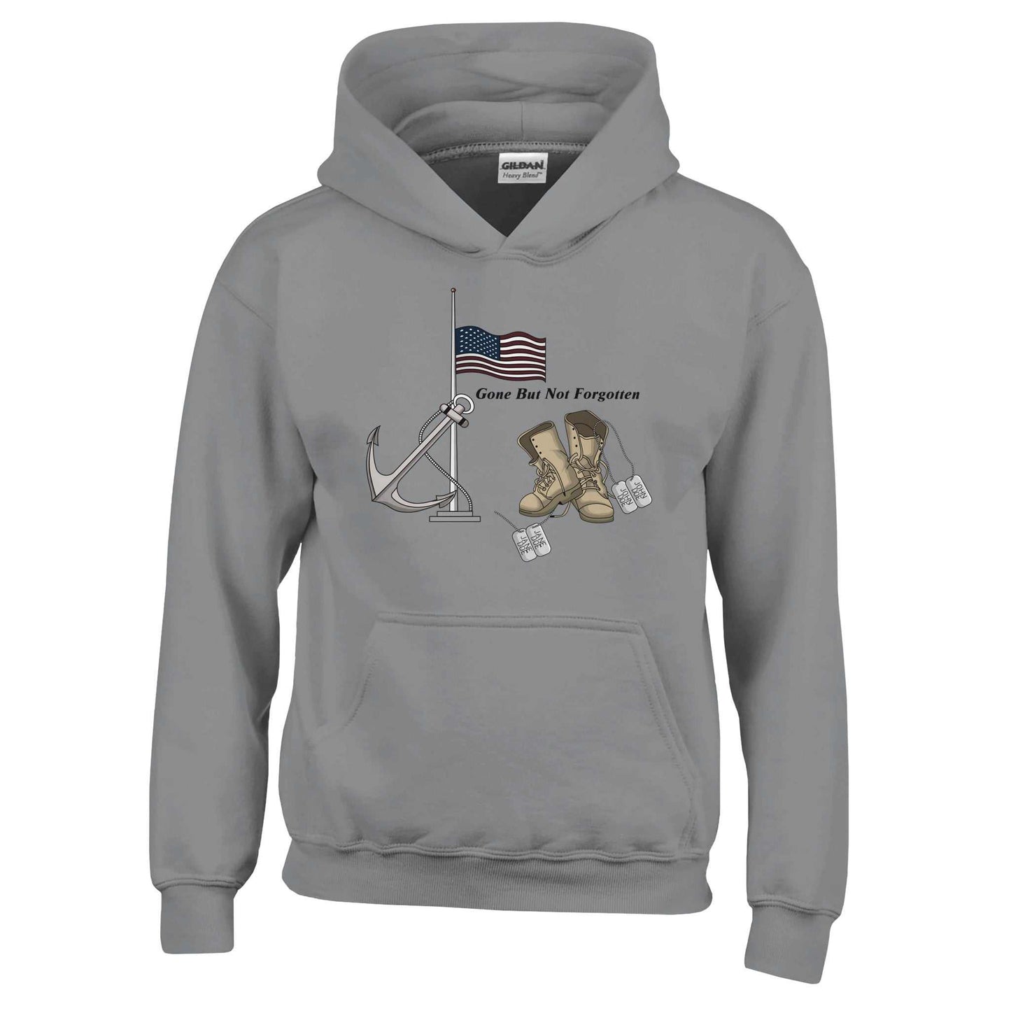 Classic Kids Pullover Hoodie | Gildan 18500B - Gone But Not Forgotten