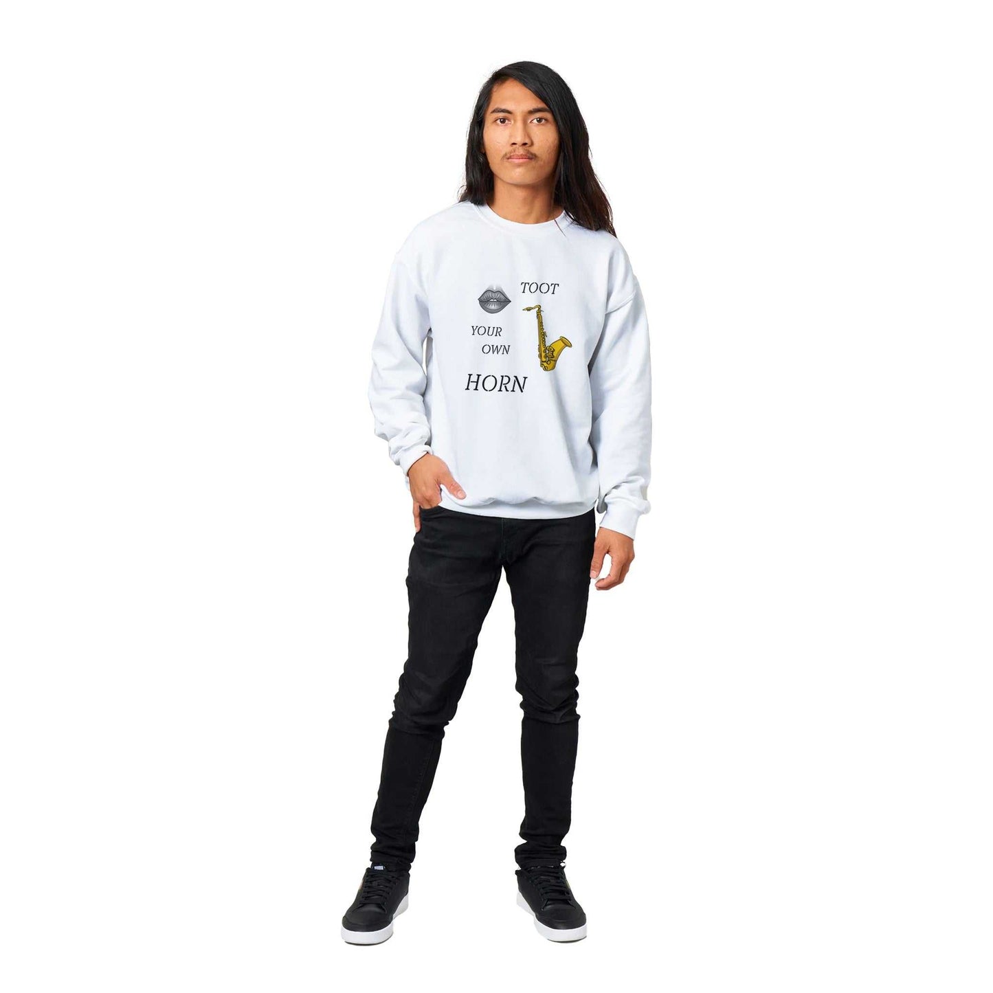 Classic Unisex Crewneck Sweatshirt - Toot Your Own Horn