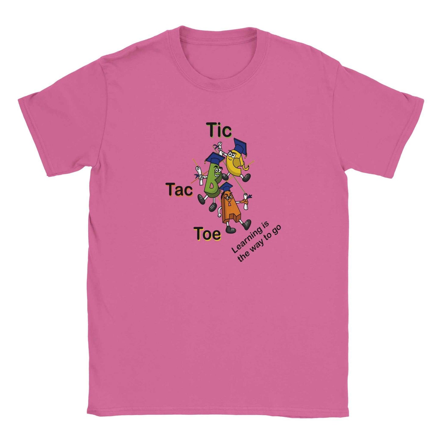 Classic Kids Crewneck T-shirt - Tic Tac Toe Learning is the Way to Go