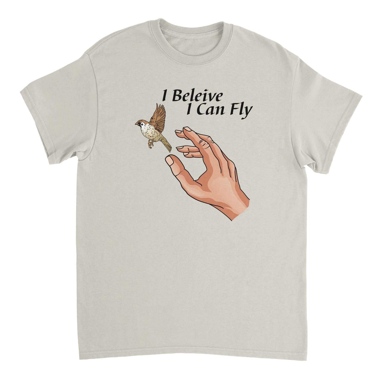 Heavyweight Unisex Crewneck T-shirt - I Believe I can Fly