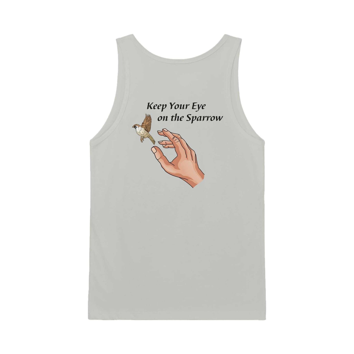 Premium Unisex Tank Top - Keep Your Eye on the Sparrow
