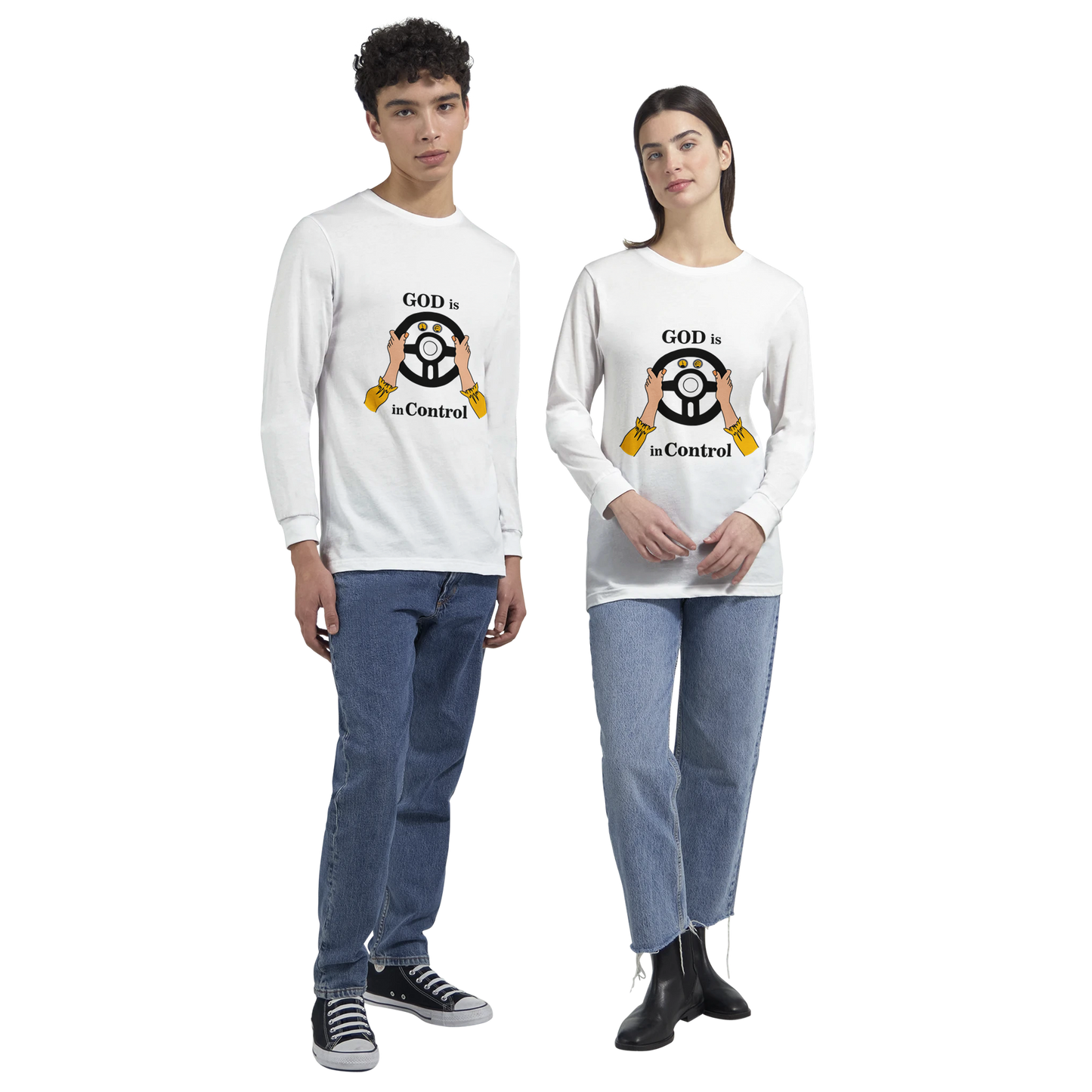 Premium Unisex Longsleeve T-shirt - God is In Control
