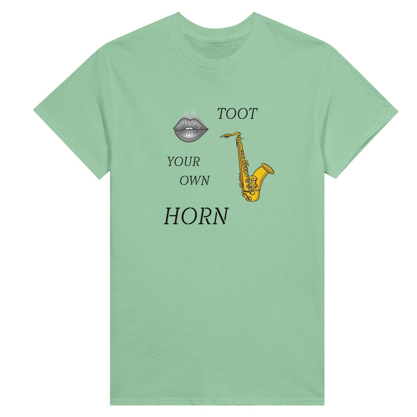 Heavyweight Womens Crewneck T-shirt - Toot Your Own Horn