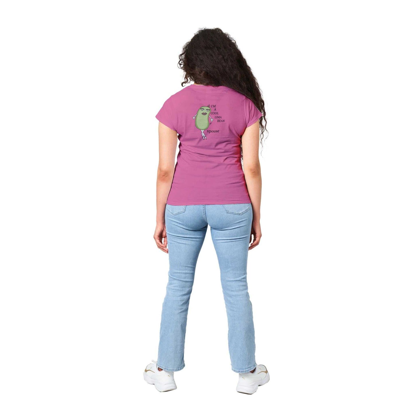 Classic Womens Crewneck T-shirt - Cool Lima Bean Spouse