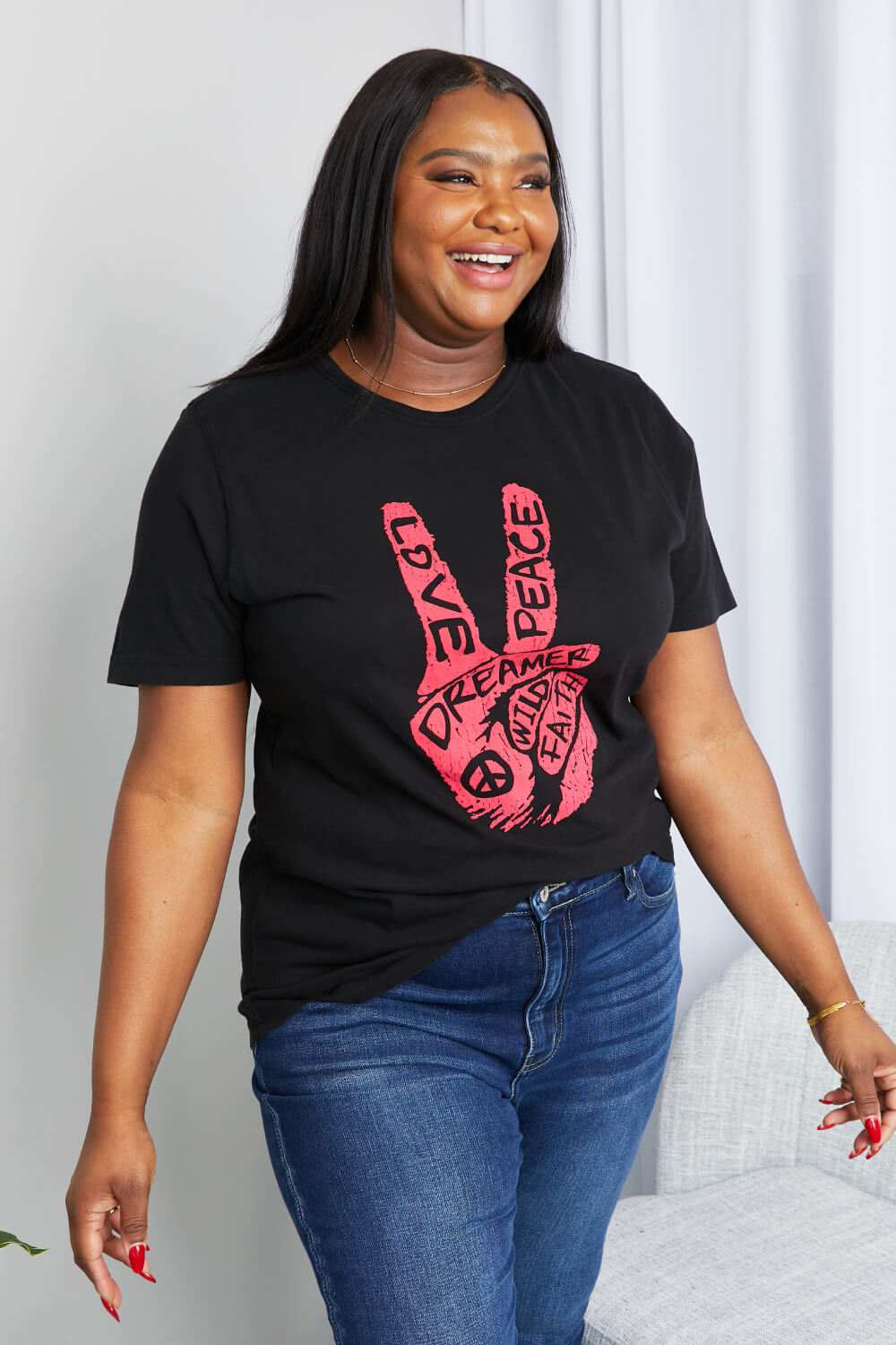 mineB Full Size Graphic Tunic