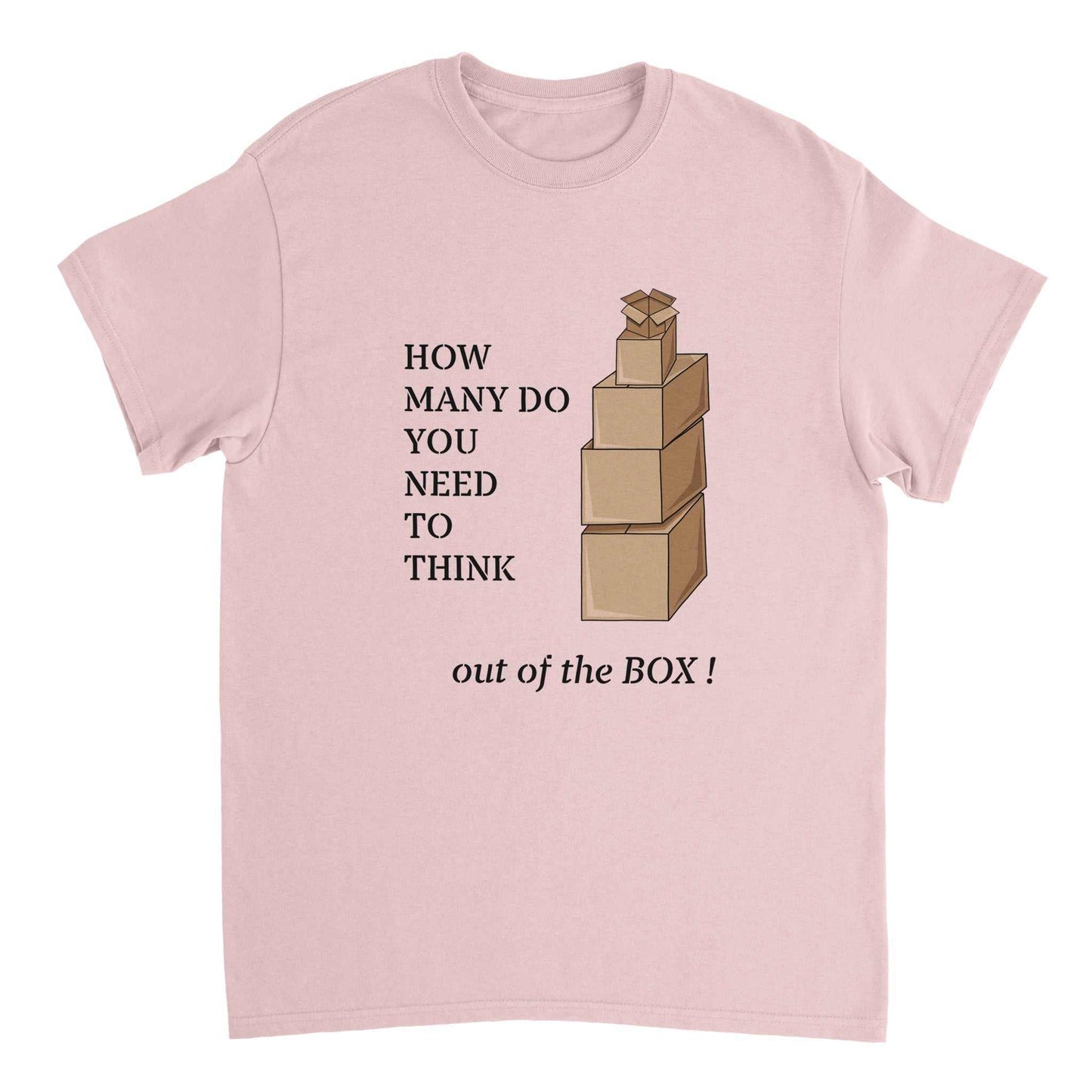 Heavyweight Unisex Crewneck T-shirt - Thinking out the Box
