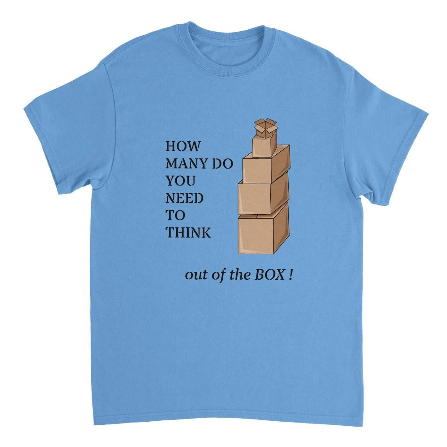Heavyweight Unisex Crewneck T-shirt - Thinking out the Box