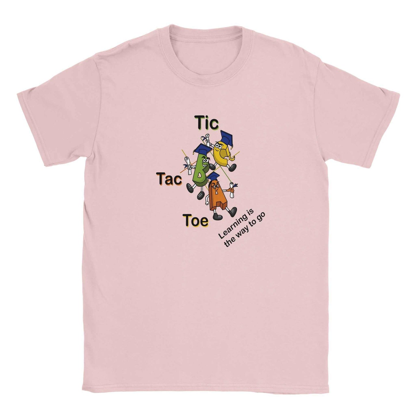 Classic Kids Crewneck T-shirt - Tic Tac Toe Learning is the Way to Go