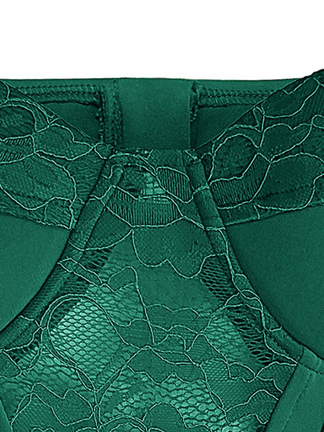Lace Detail Sweetheart Neck Bustier