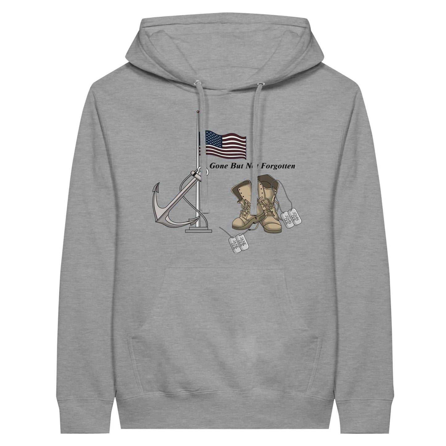 Premium Unisex Pullover Hoodie - Gone But NOT Forgotten