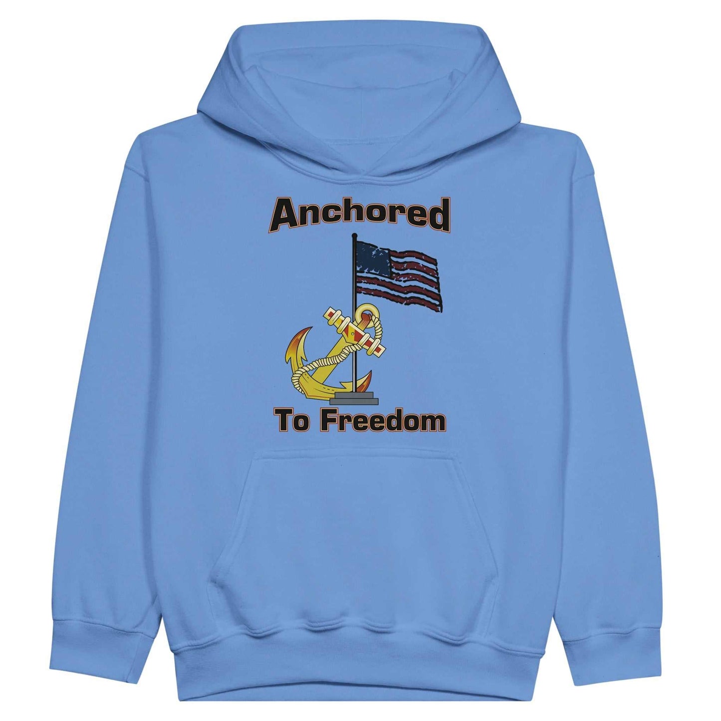 Classic Kids Pullover Hoodie - Anchored to Freedom