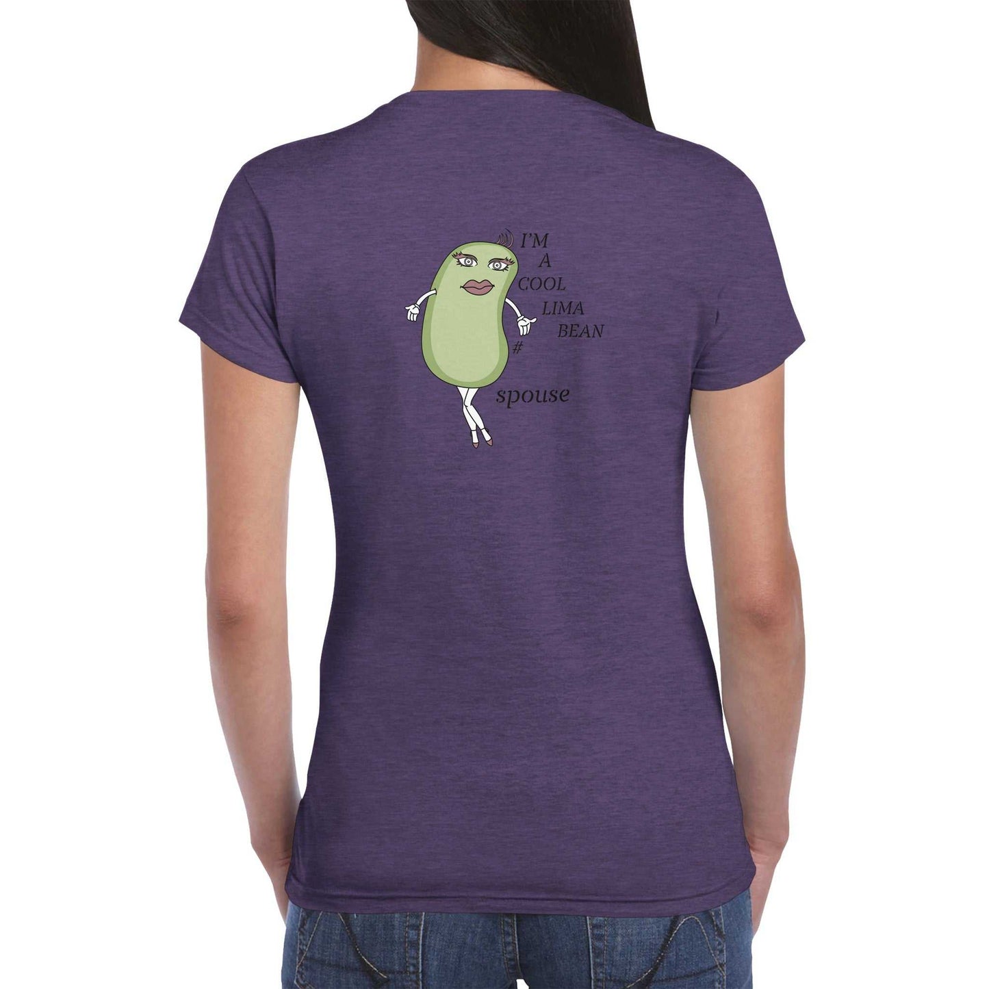 Classic Womens Crewneck T-shirt - Cool Lima Bean Spouse