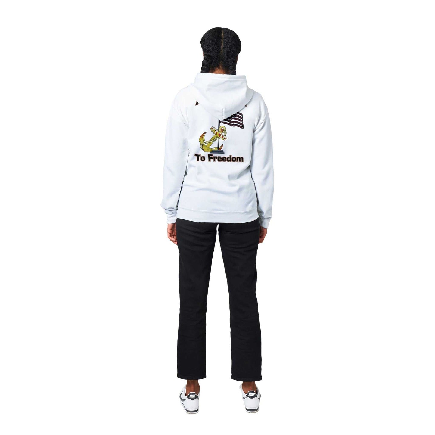 Classic Anchored to Freedom Unisex Zip Hoodie