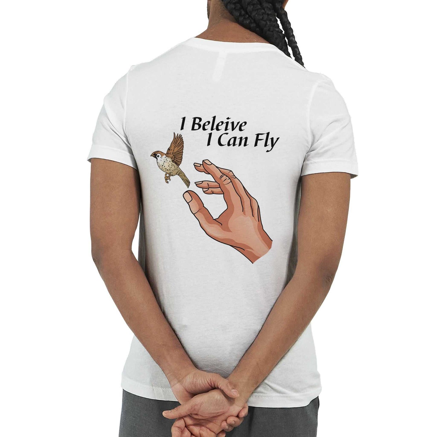 Premium Unisex Crewneck T-shirt - I Believe, I Can Fly