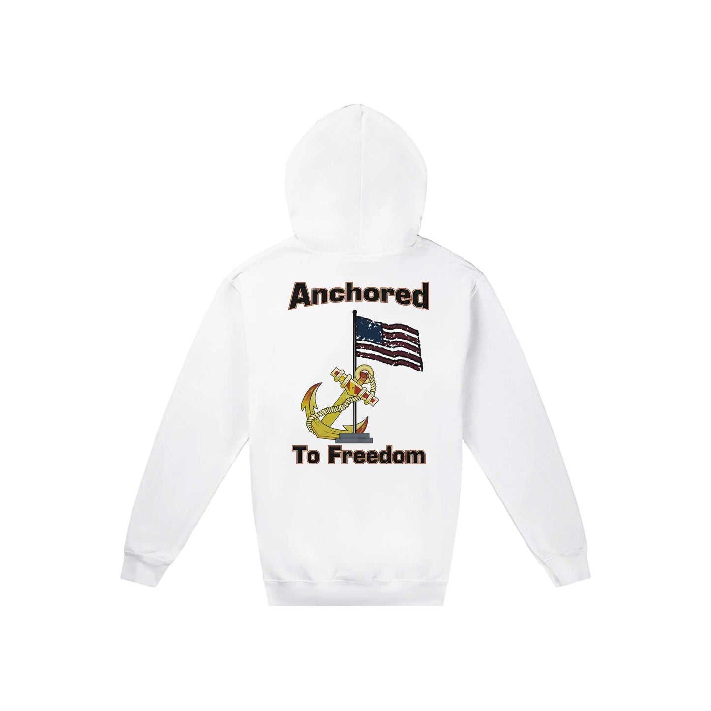 Classic Anchored to Freedom Unisex Zip Hoodie
