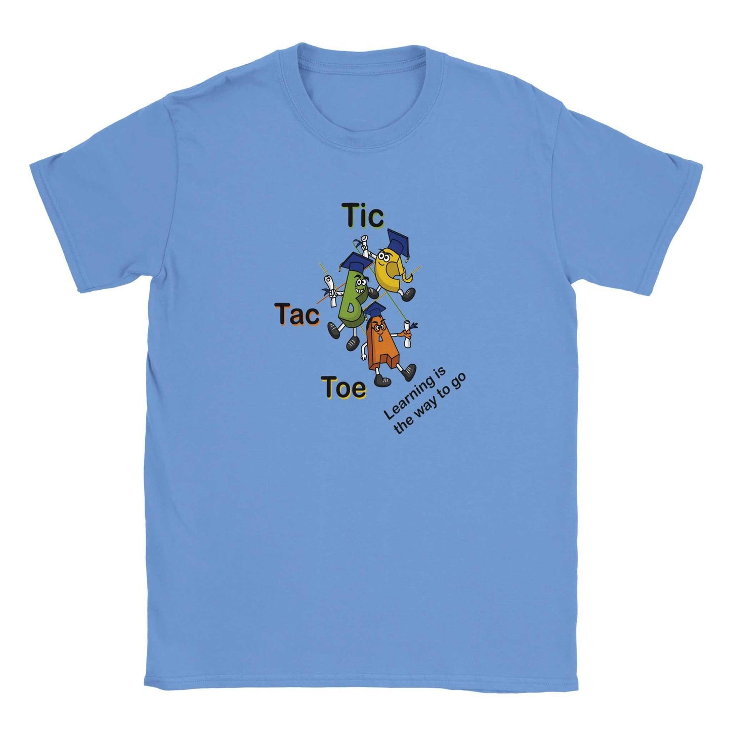 Classic Kids Crewneck T-shirt - Tic Tac Toe Learning is the Way to Go