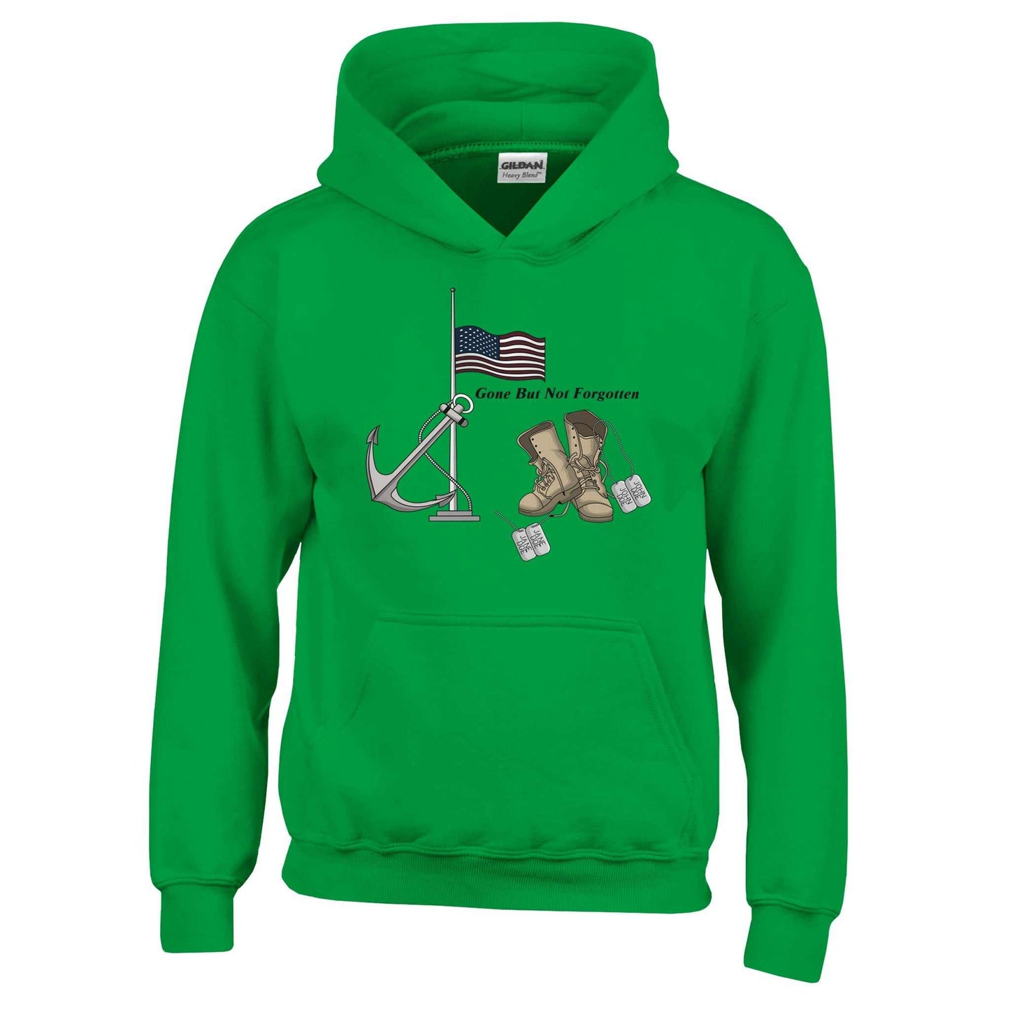 Classic Kids Pullover Hoodie | Gildan 18500B - Gone But Not Forgotten