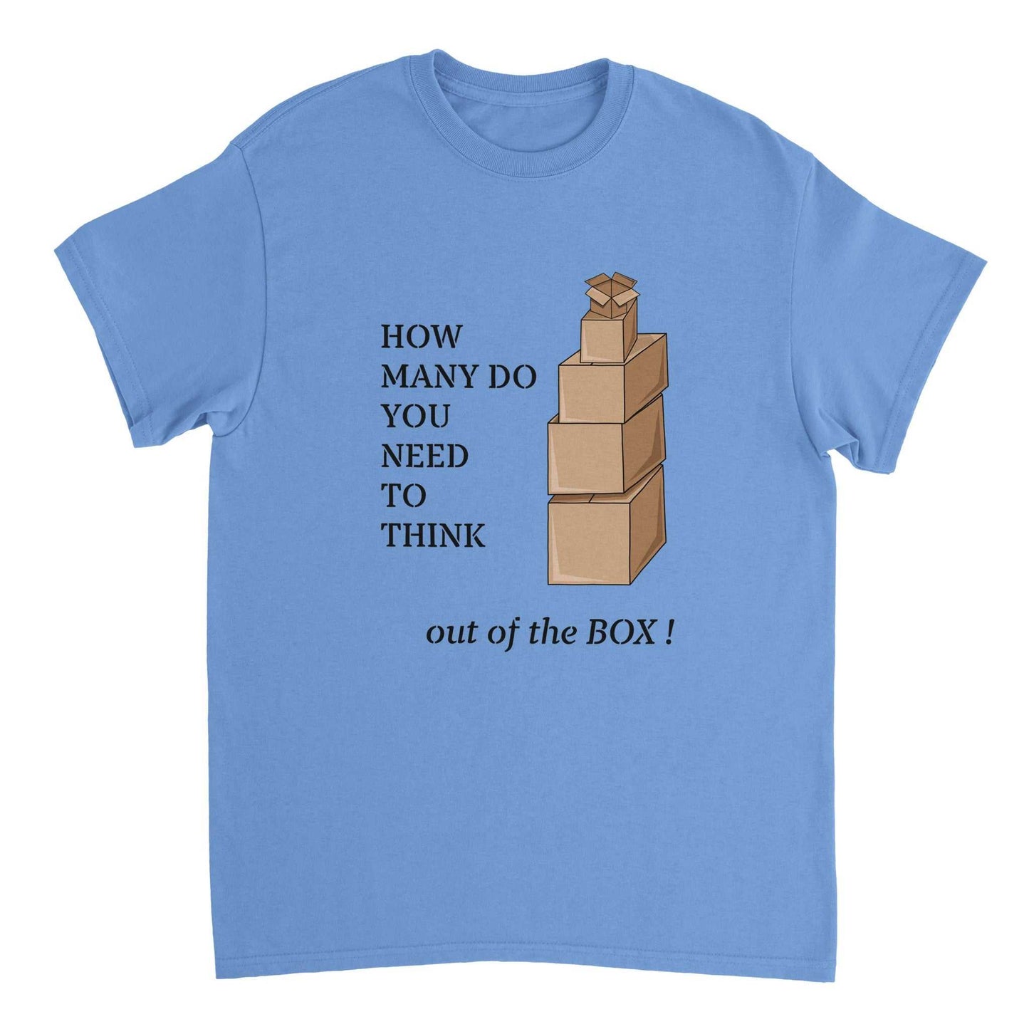 Heavyweight Unisex Crewneck T-shirt - Thinking out the Box