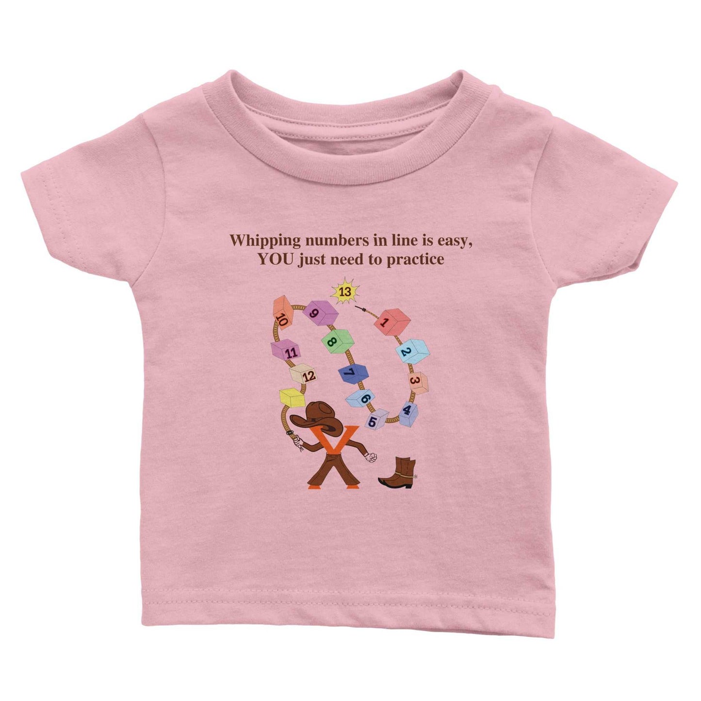 Classic Baby Crewneck T-shirt - Whipping Numbers in line