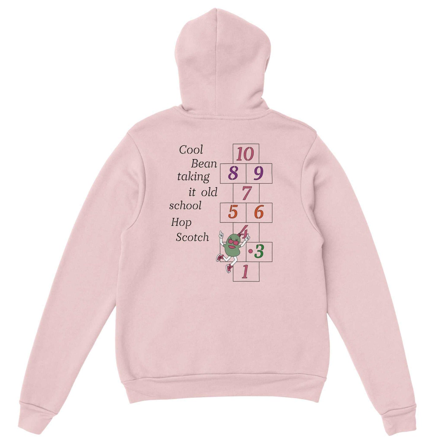 Premium Unisex Pullover Hoodie - Cool Lima Bean Goes Old School Hop Scotch