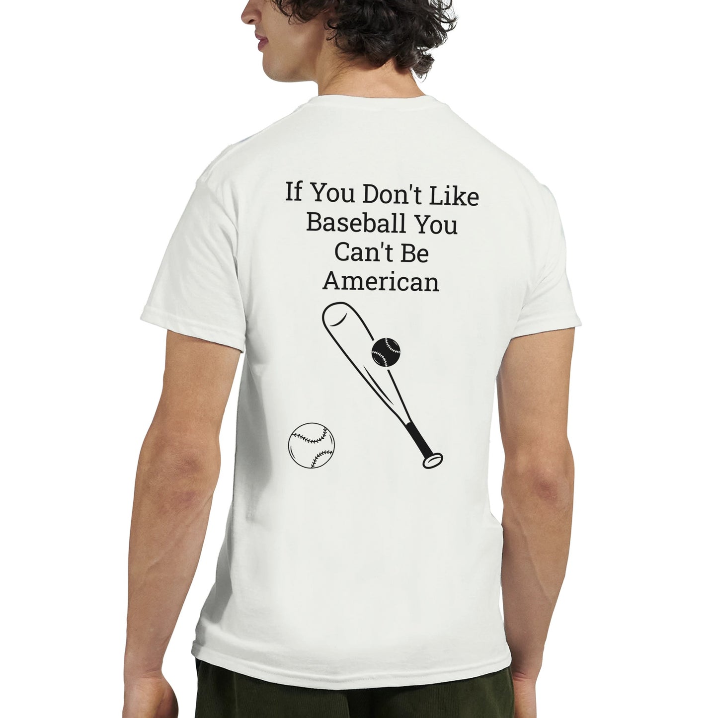 Heavyweight Unisex Crewneck T-shirt - American Baseball