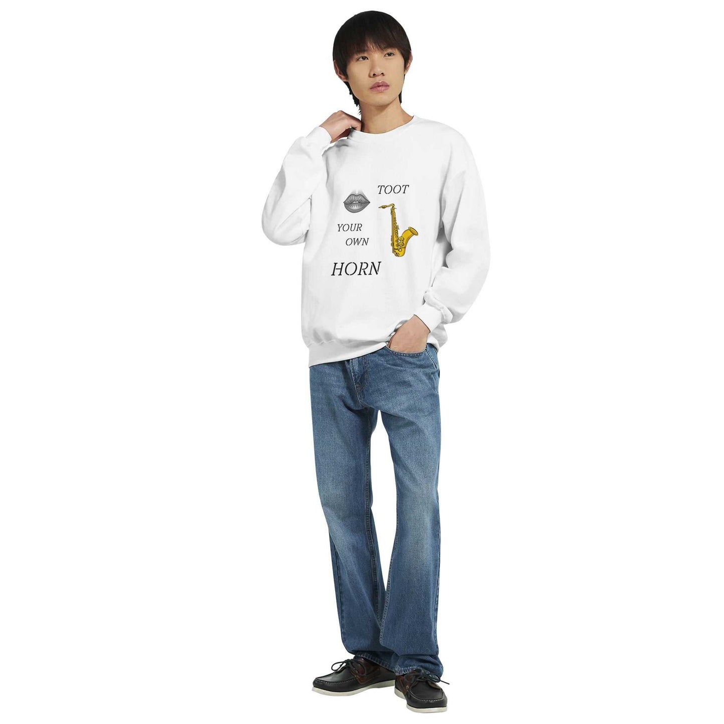Classic Unisex Crewneck Sweatshirt - Toot Your Own Horn