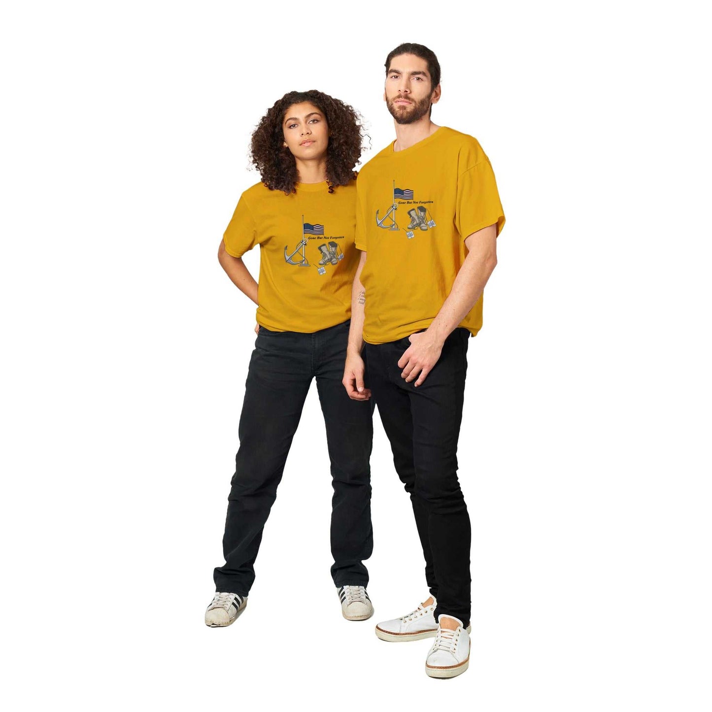 Heavyweight Unisex Crewneck T-shirt - Gone But NOT Forgotten